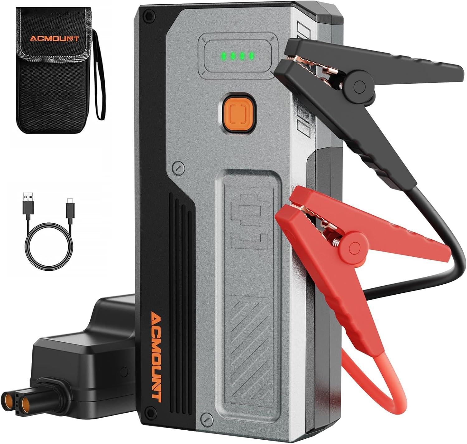 Acmount 4000a 12v Car Jump Starter Power Pack for $18.32 Shipped