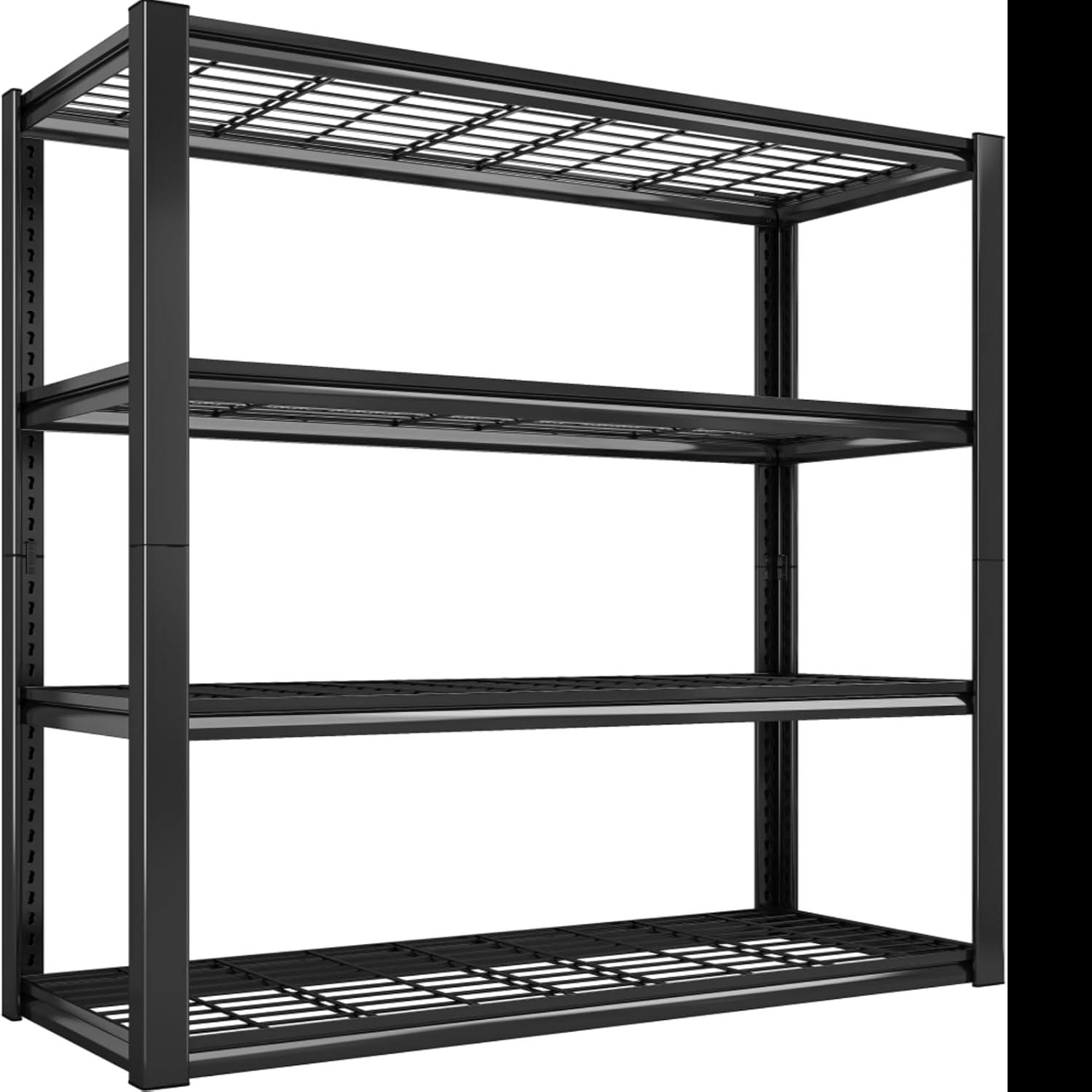 4-Tier Metal Adjustable Garage Storage Shelves for $59.99 Shipped
