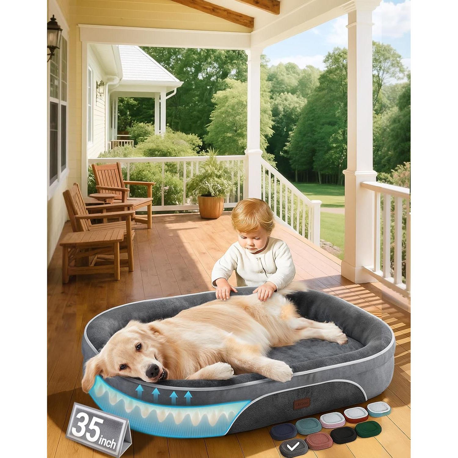 OhGeni Orthopedic Dog Couch Pet Sofa for $27.99