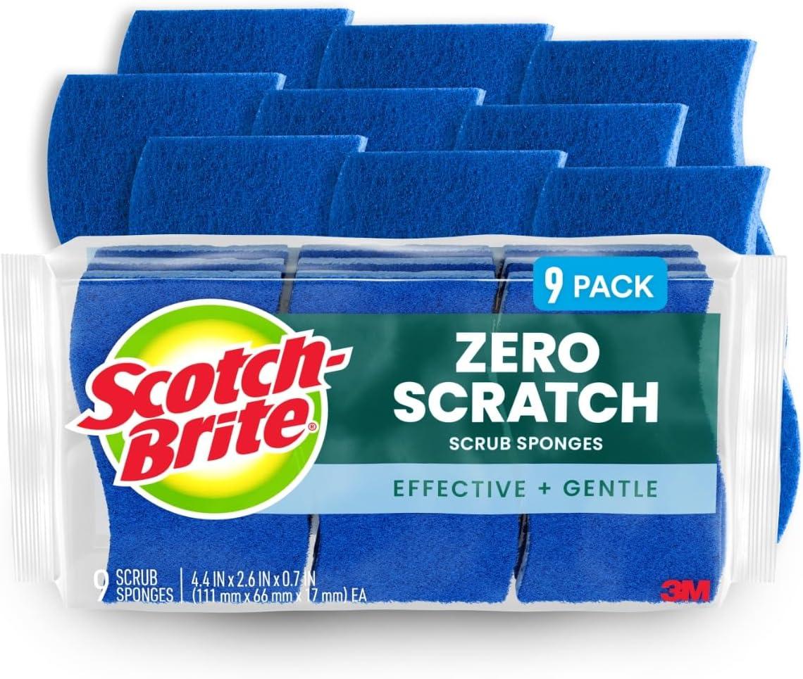 Scotch-Brite Zero Scratch Non-Scratch Scrub Sponges 9 Pack for $6.05