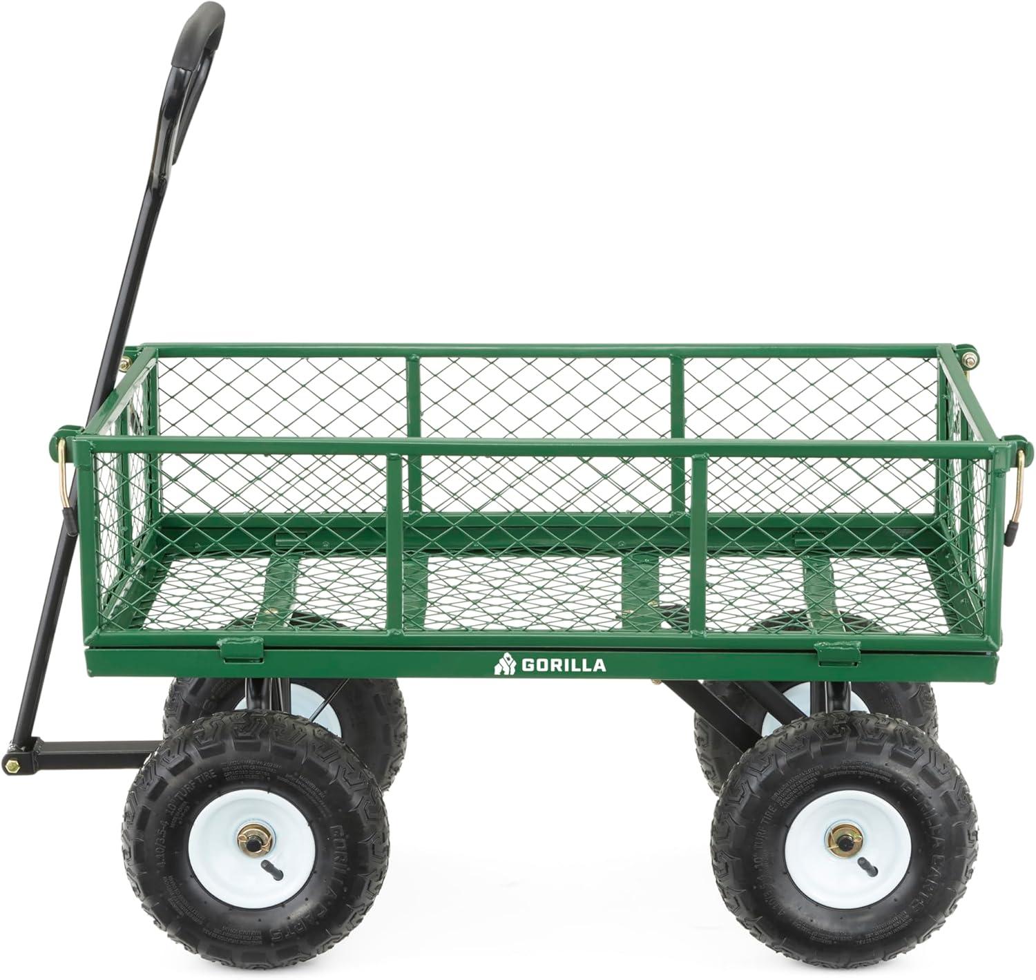 Gorilla Carts GOR400-COM Steel Garden Cart for $67.44 Shipped