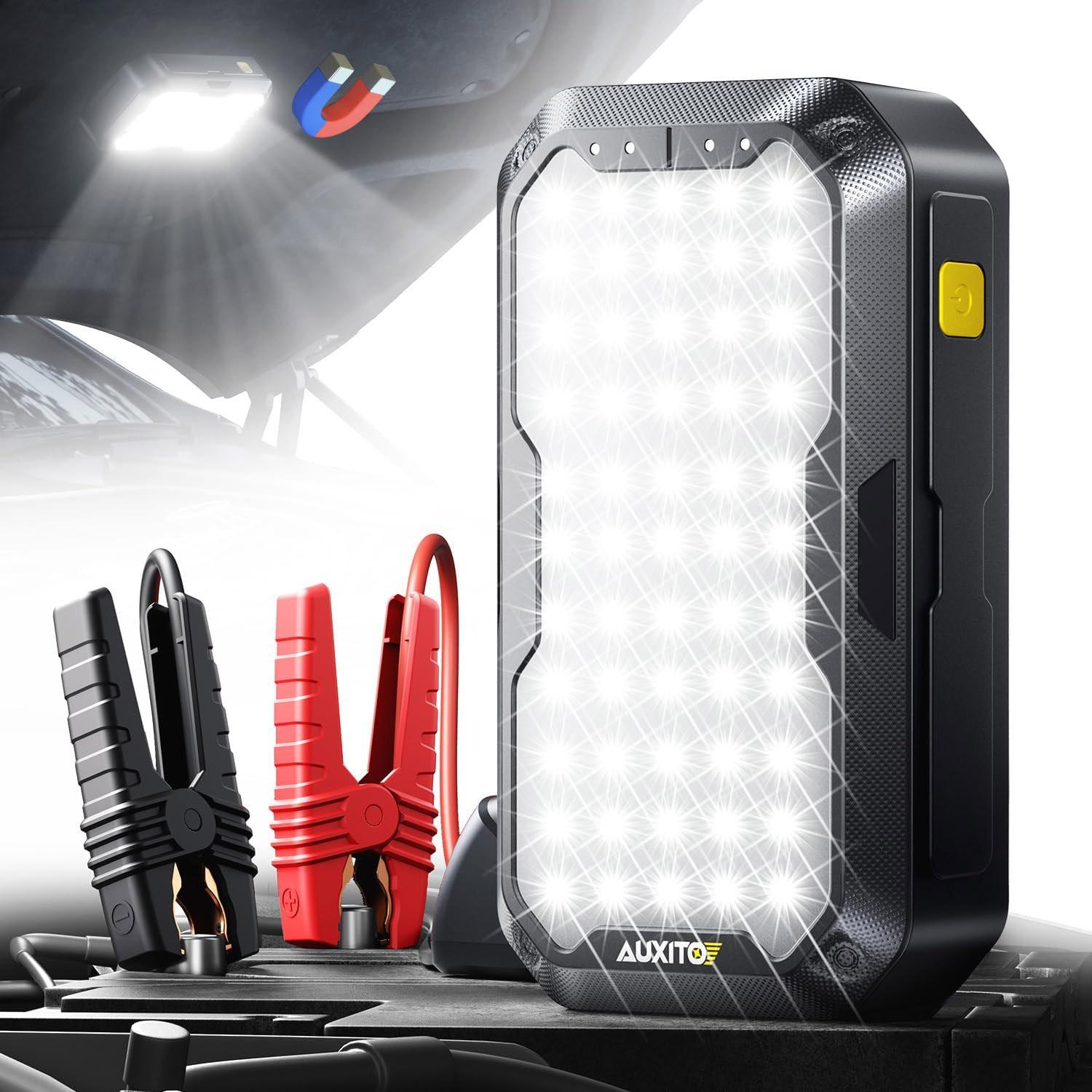 Auxito 4500A Car Battery Jump Starter for $18.99