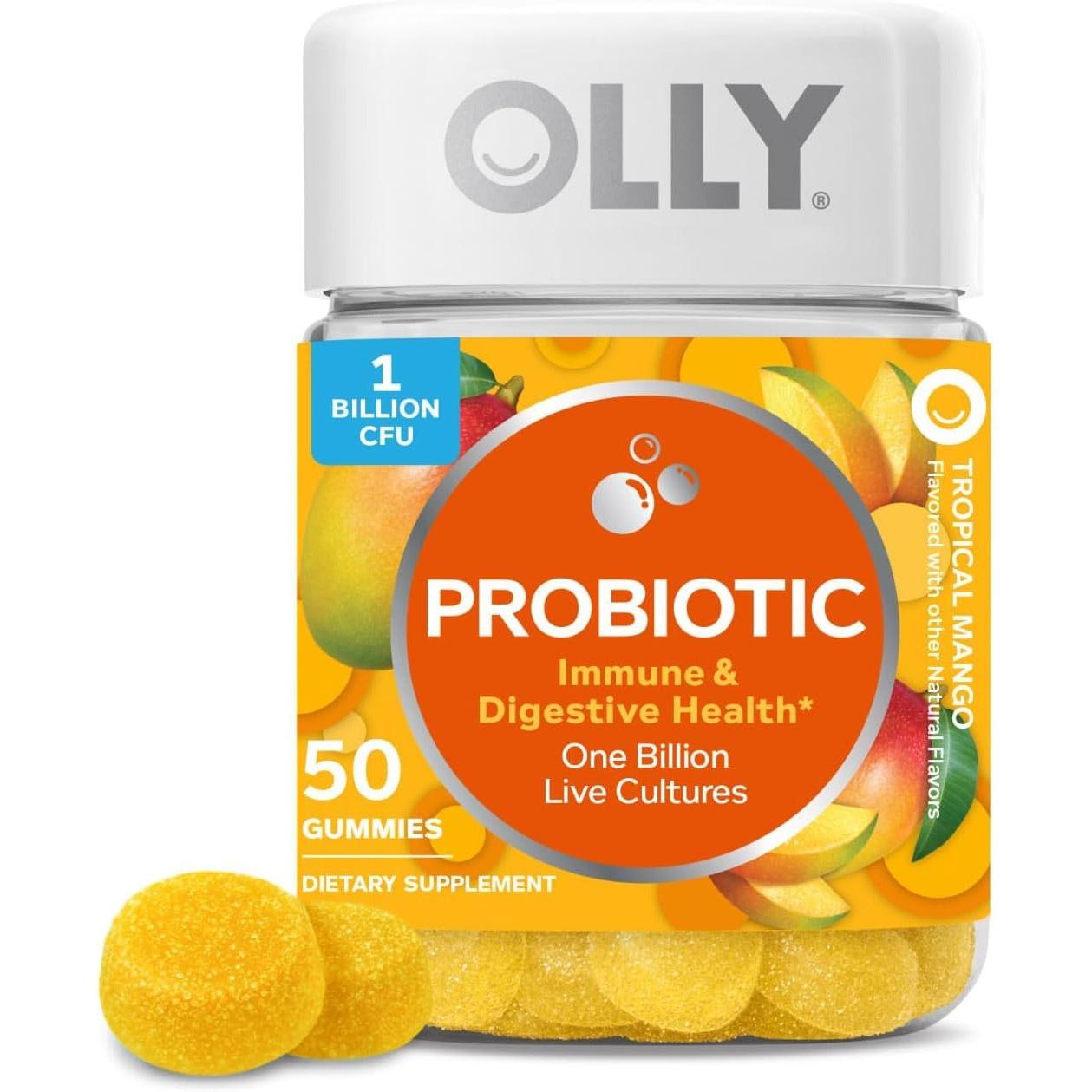OLLY Probiotic Immune and Digestive Support Gummy 50 Pack for $7.87