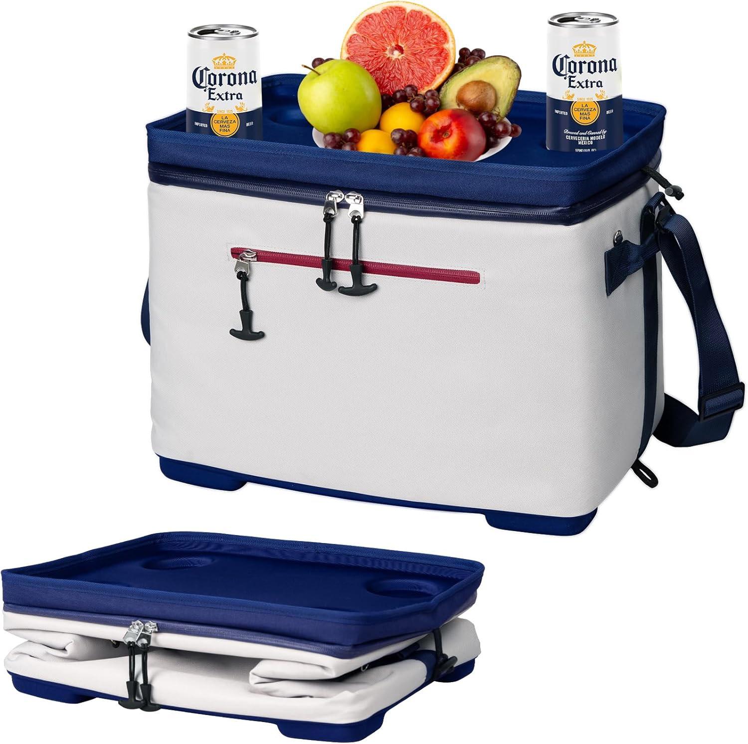 40 Can Insulated Collapsible Cooler Box for $16.79