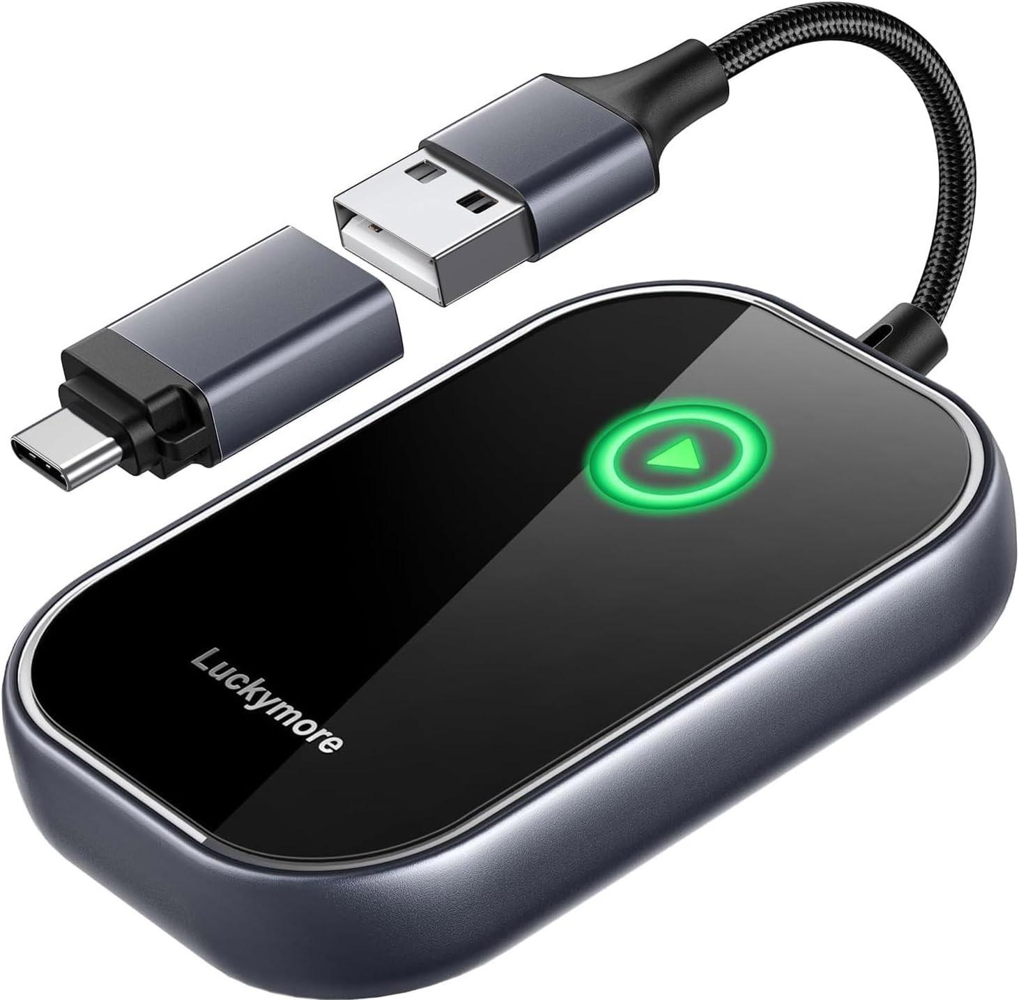 Luckymore Wireless Carplay Adapter for $9.99