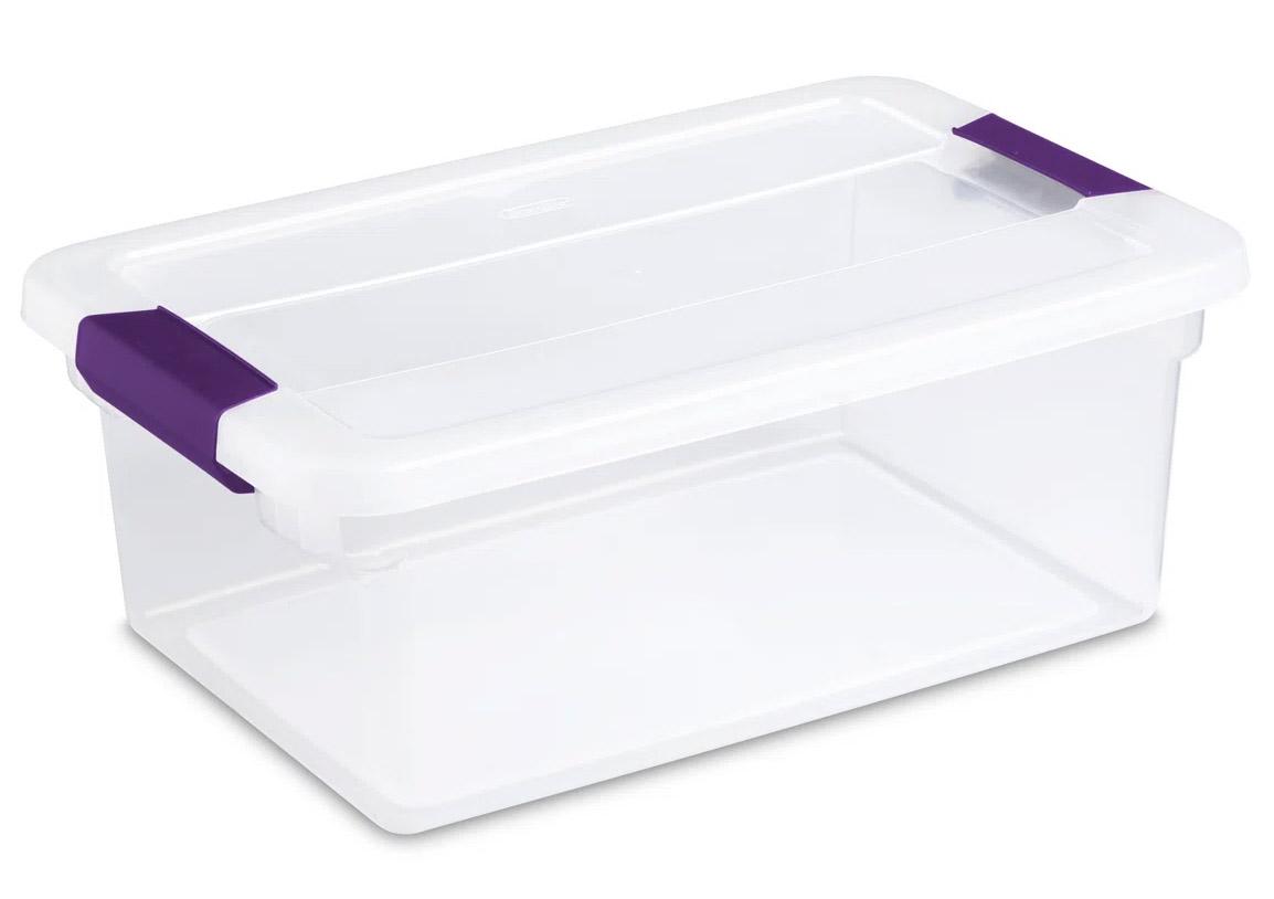 Sterilite Clear View Storage Container Tote 12 Pack for $22.54