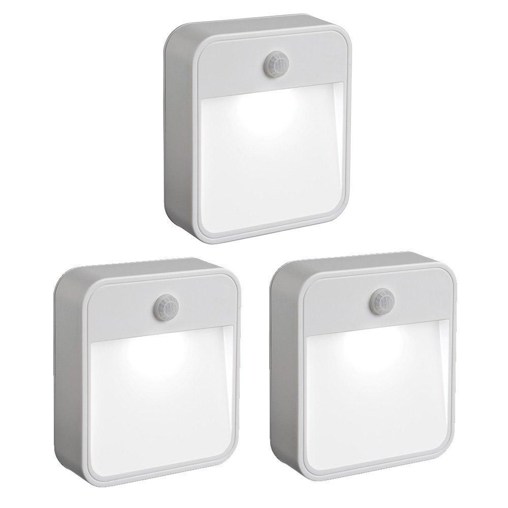 Mr Beams Motion Sensing Battery Powered LED Nightlights 3 Pack for $16.99