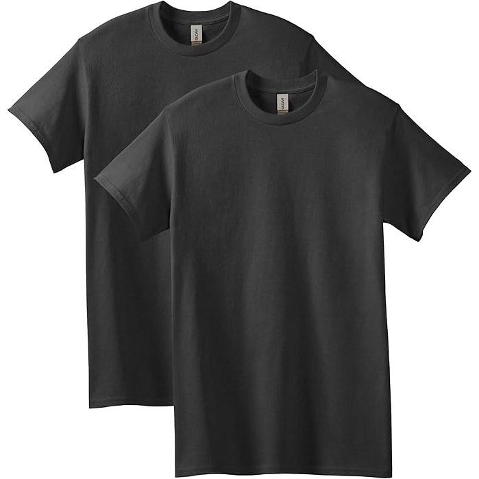 Gildan Heavy Cotton T-Shirt Black 2 Pack for $4.96