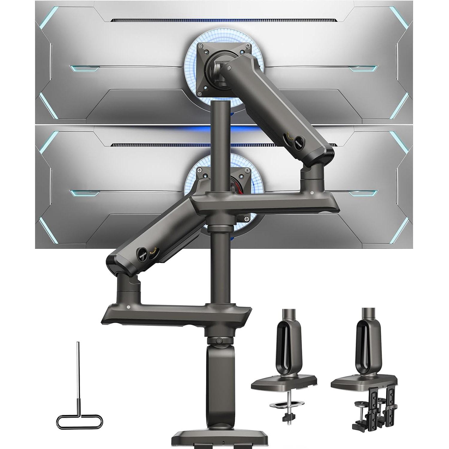 Huanuo Dual Monitor Arm Desk Mount for $98.79 Shipped