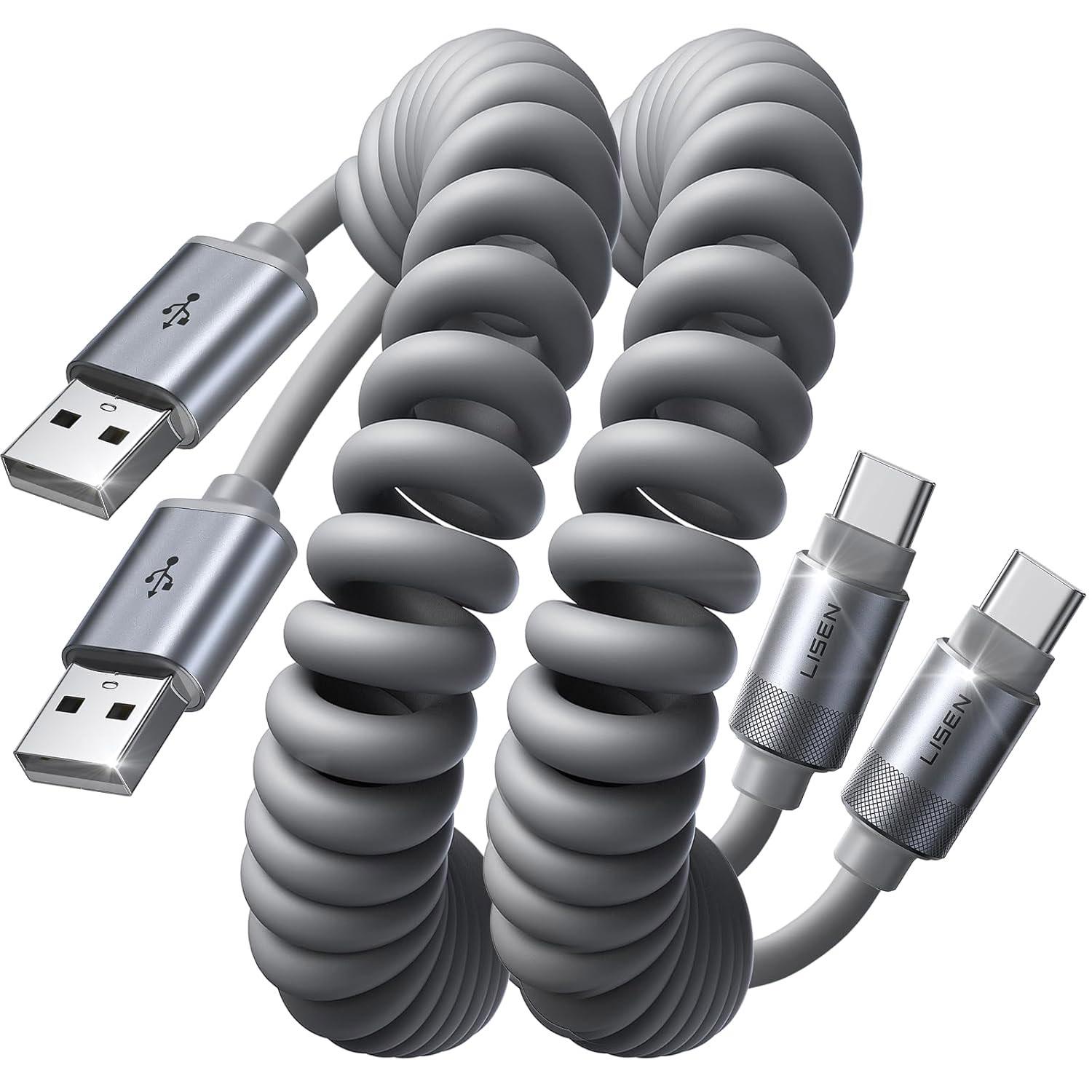 Lisen USB to USB-C CarPlay Charging Cable 2 Pack for $6.99