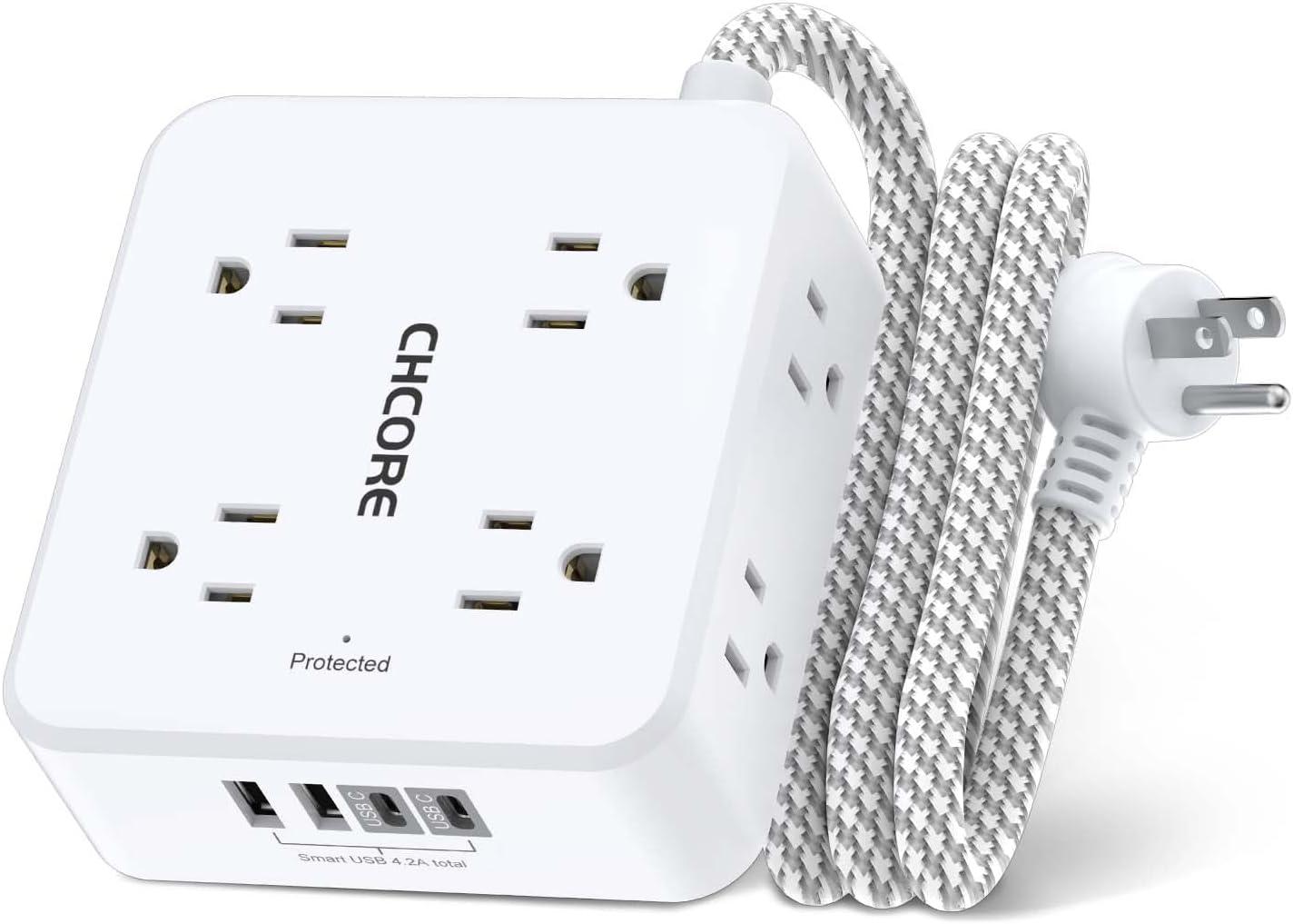 Chcore Surge Protector Power Strip for $8.97