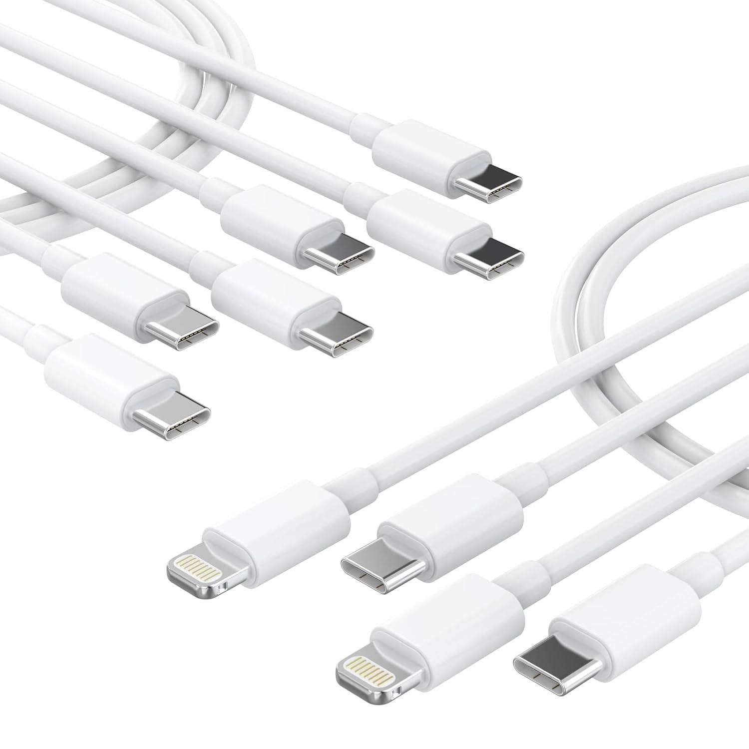 iPhone USB-C Charging Cables 5 Pack for $2.99