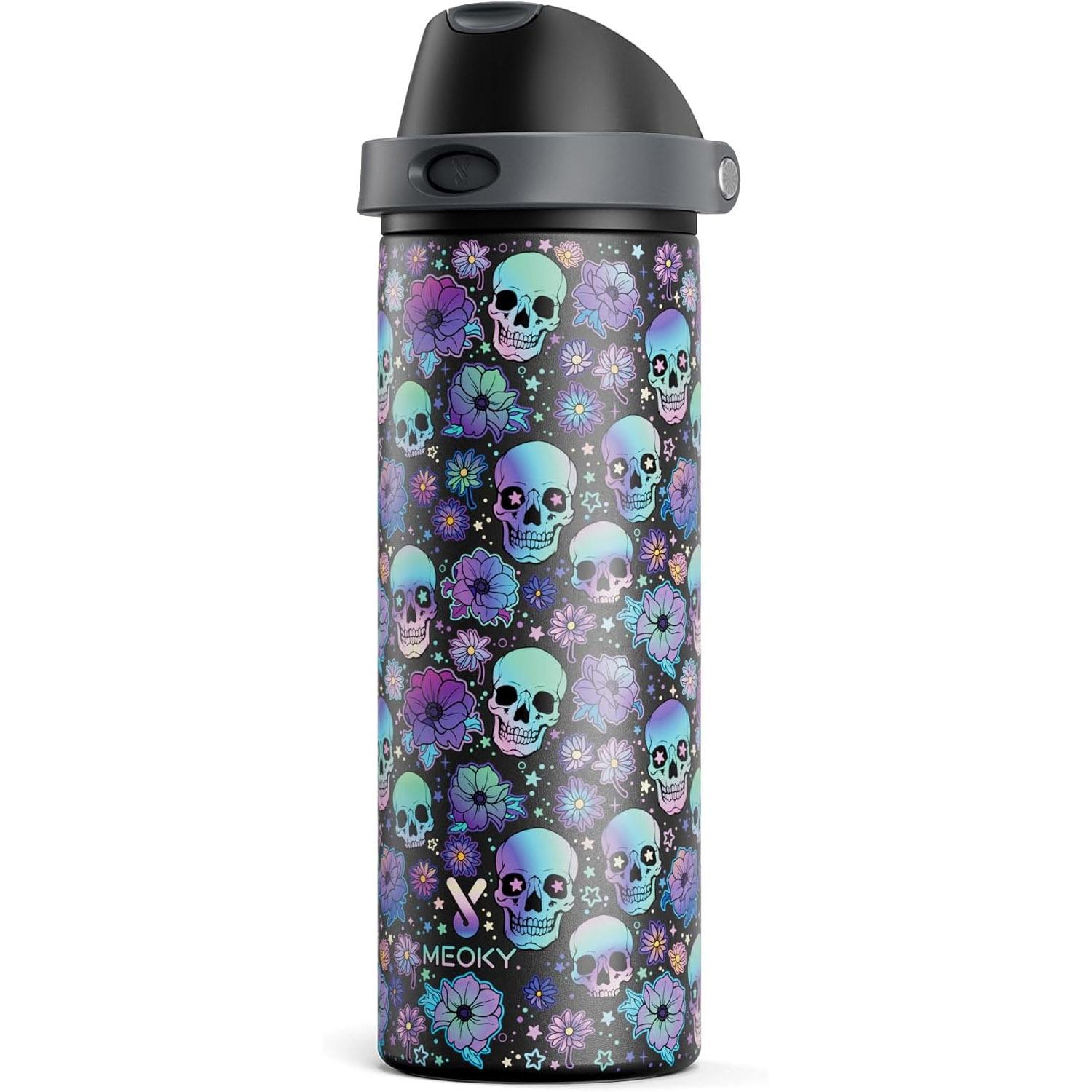 Meoky 24oz Halloween Insulated Water Bottle for $8.99