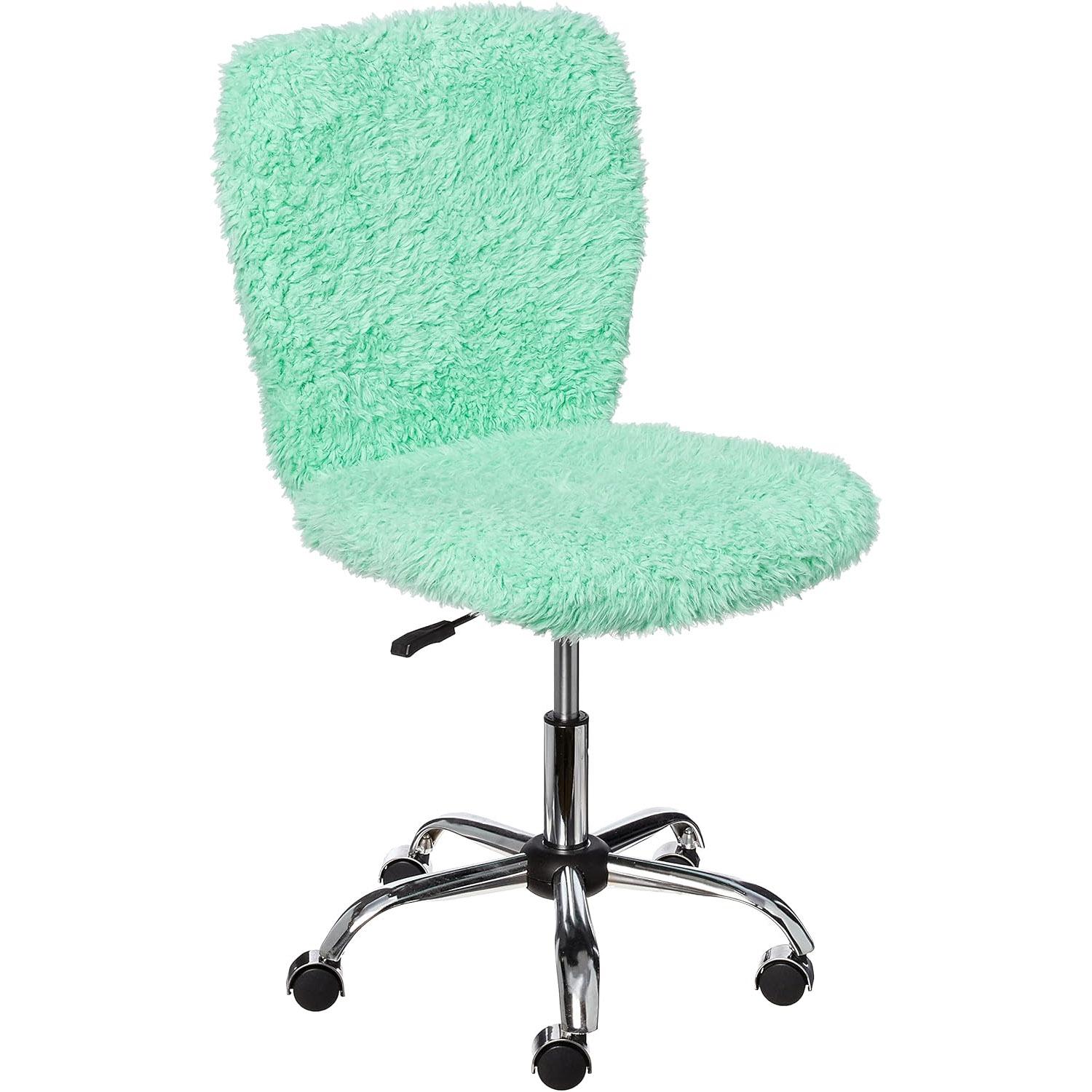 Urban Lifestyle Faux Fur Rolling Task Chair for $18.84