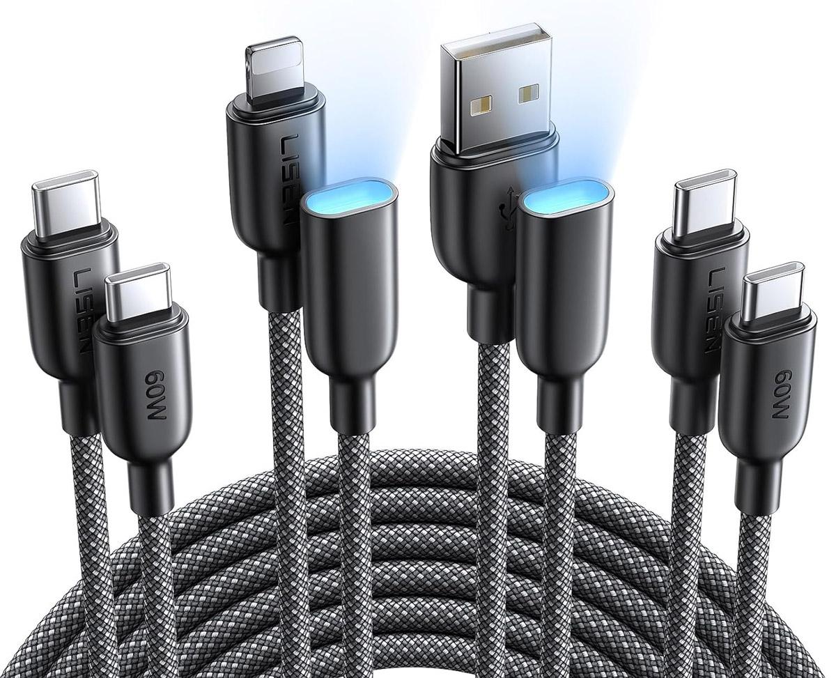 Lisen USB-C Cables and USB-A Cables Bundle for $4.49