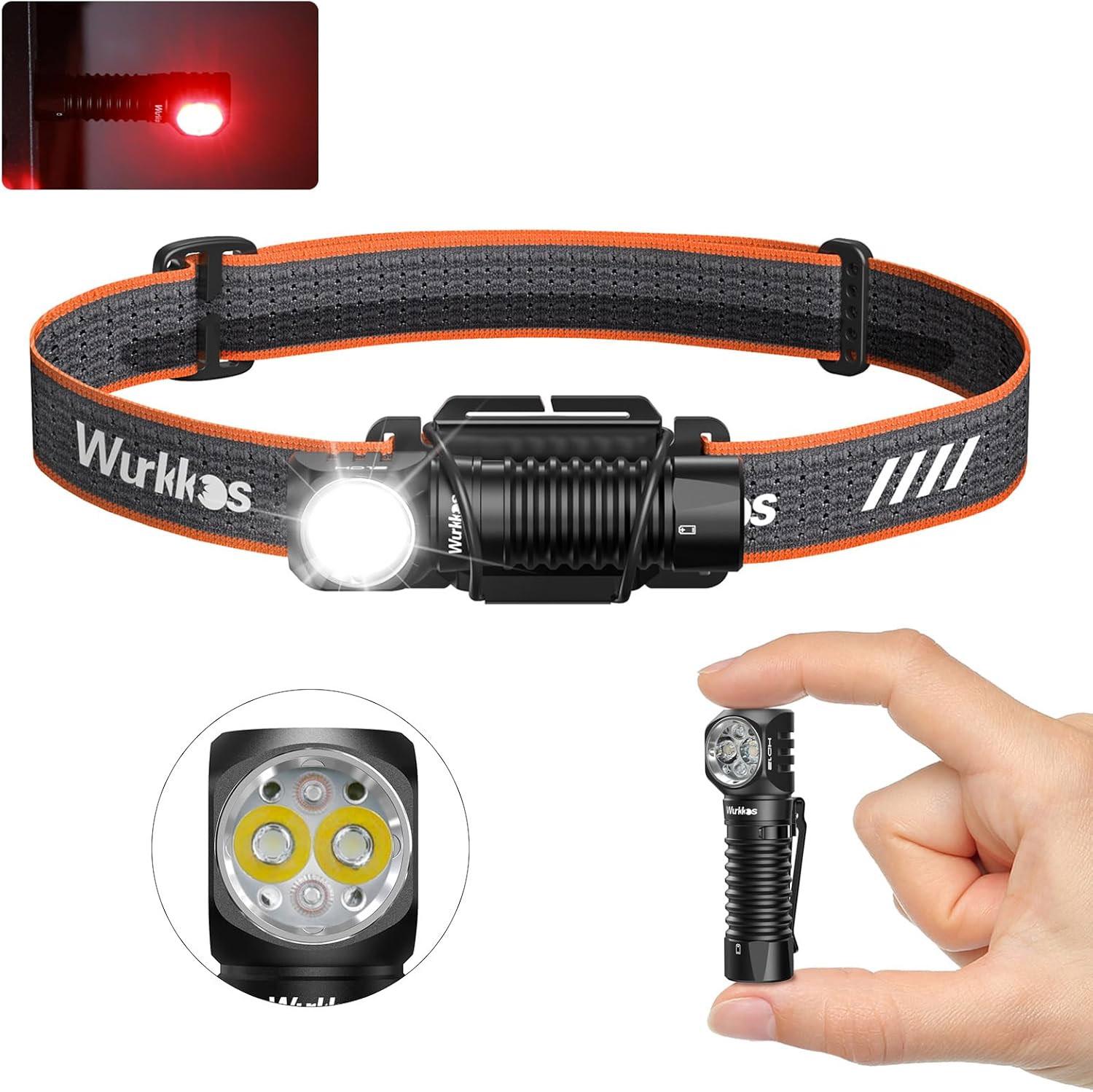Wurkkos HD12 850LM Rechargeable Headlamp for $16.49