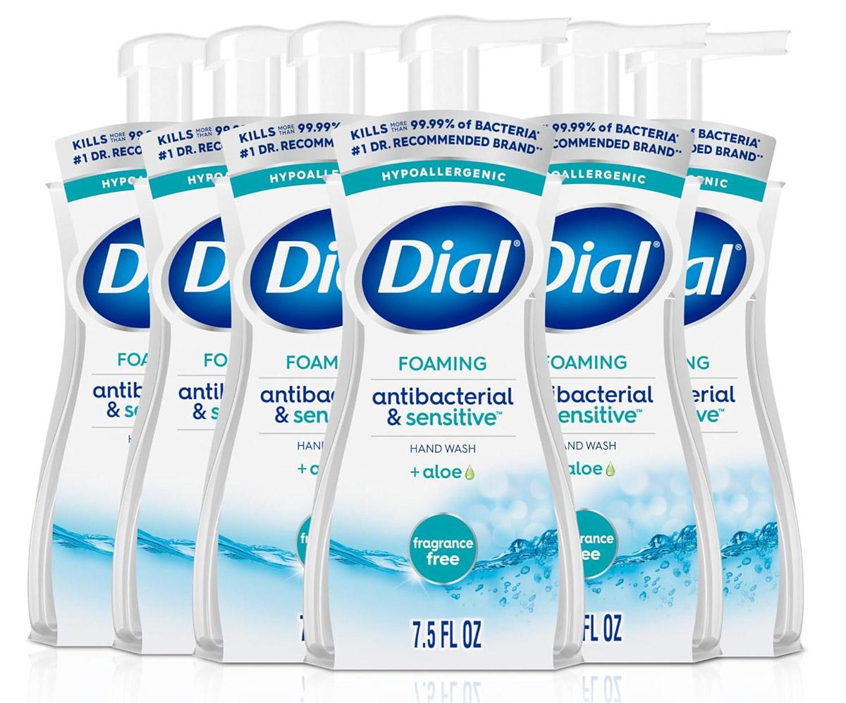 Dial Antibacterial Foaming Hand Soap 6 Pack for $9.23