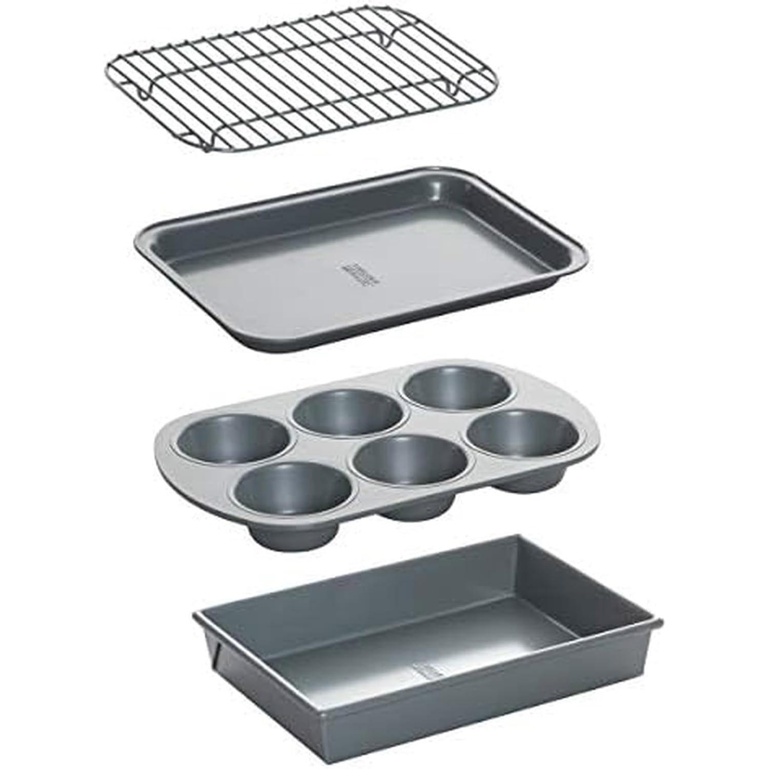 Chicago Metallic Professional 4-Piece Non-Stick Toaster Oven Set for $9.99