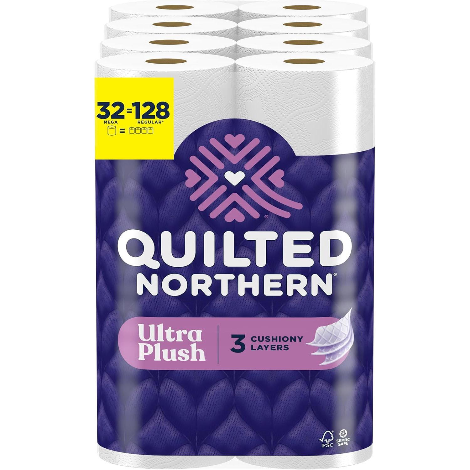 Quilted Northern Ultra Plush Toilet Paper 32 Rolls for $22.22
