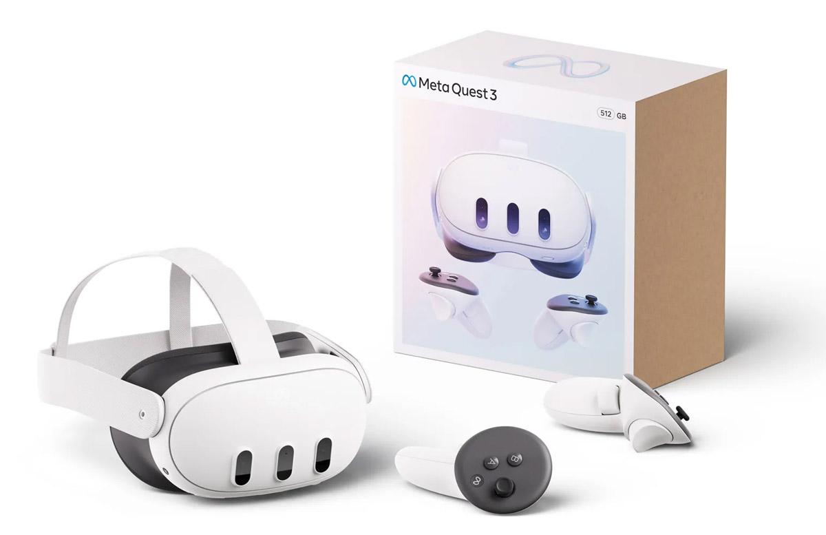 Meta Quest 3 512GB Refurbished VR Headset for $359.99 Shipped