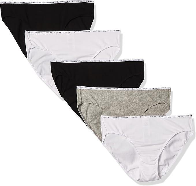 Calvin Klein Womens Cotton Stretch Logo Bikini Panties 5 Pack for $21.82