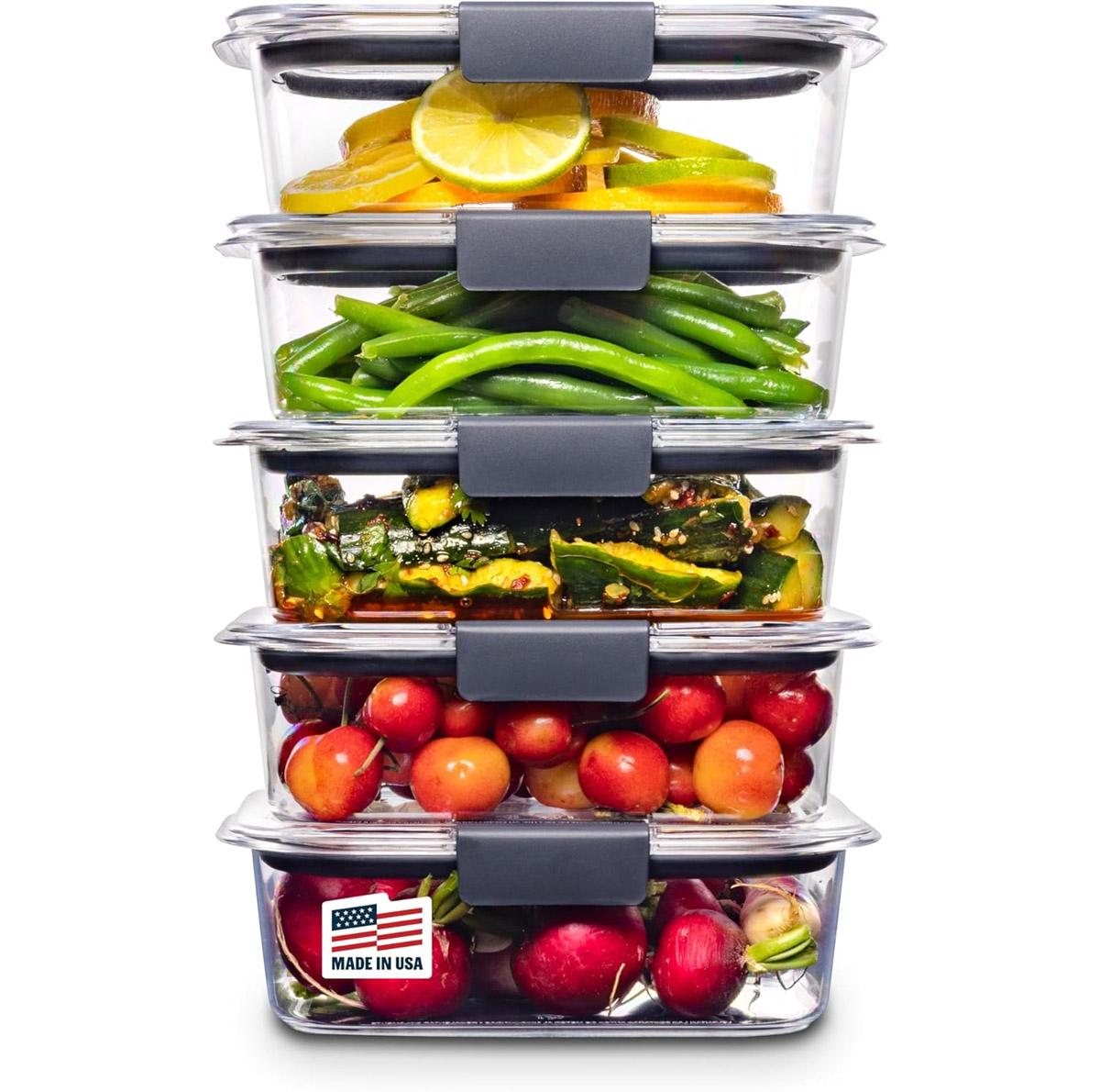 Rubbermaid Brilliance Food Storage Containers 5 Set for $27.99