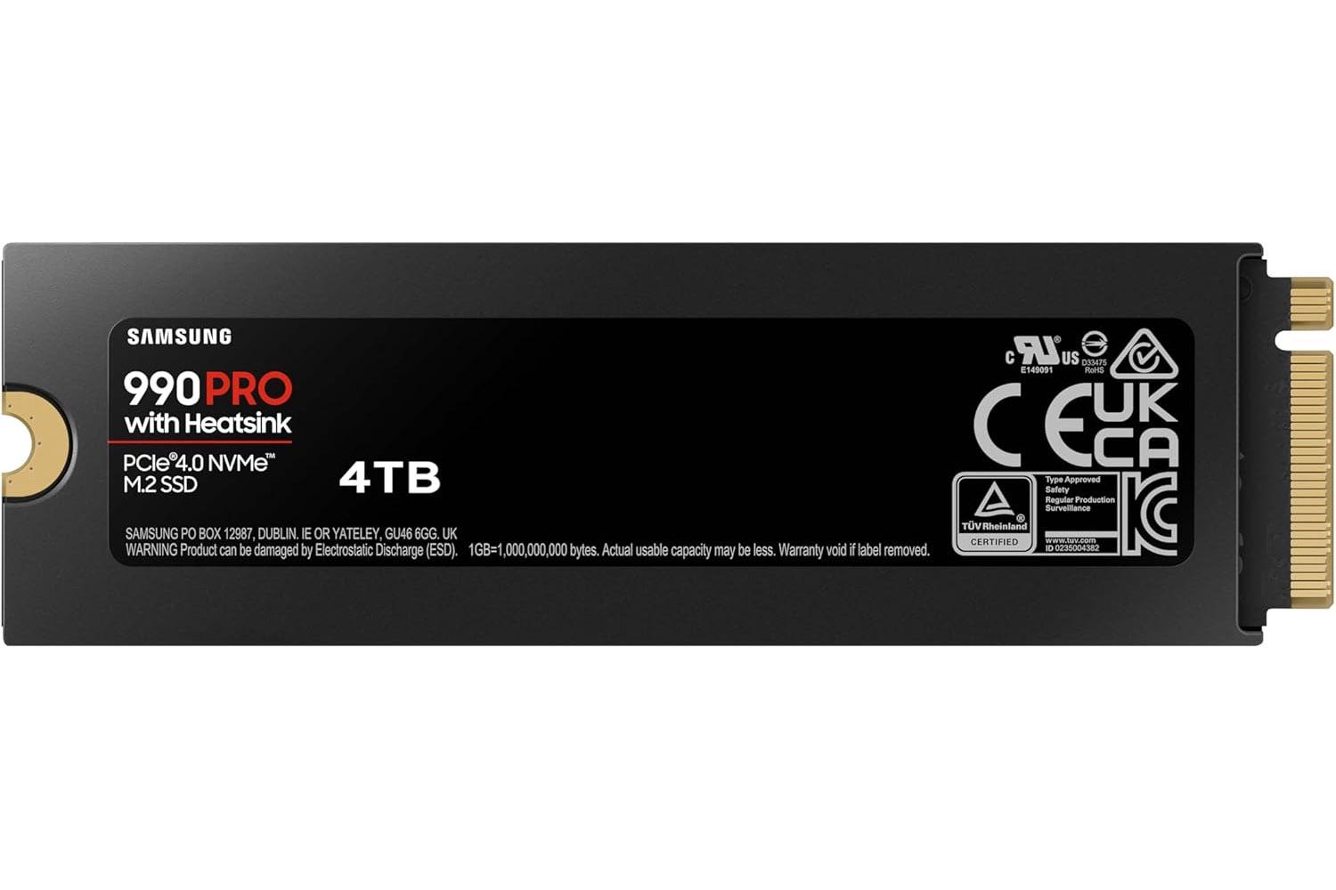 4TB Samsung 990 Pro Heatsink SSD for PS5 for $259.99 Shipped