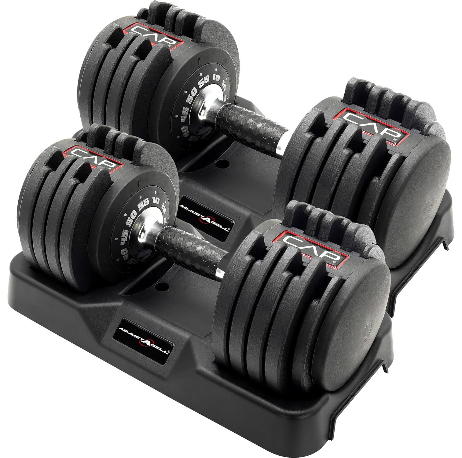 CAP Barbell Adjustable Round Dumbbell Weights for $209.99 Shipped