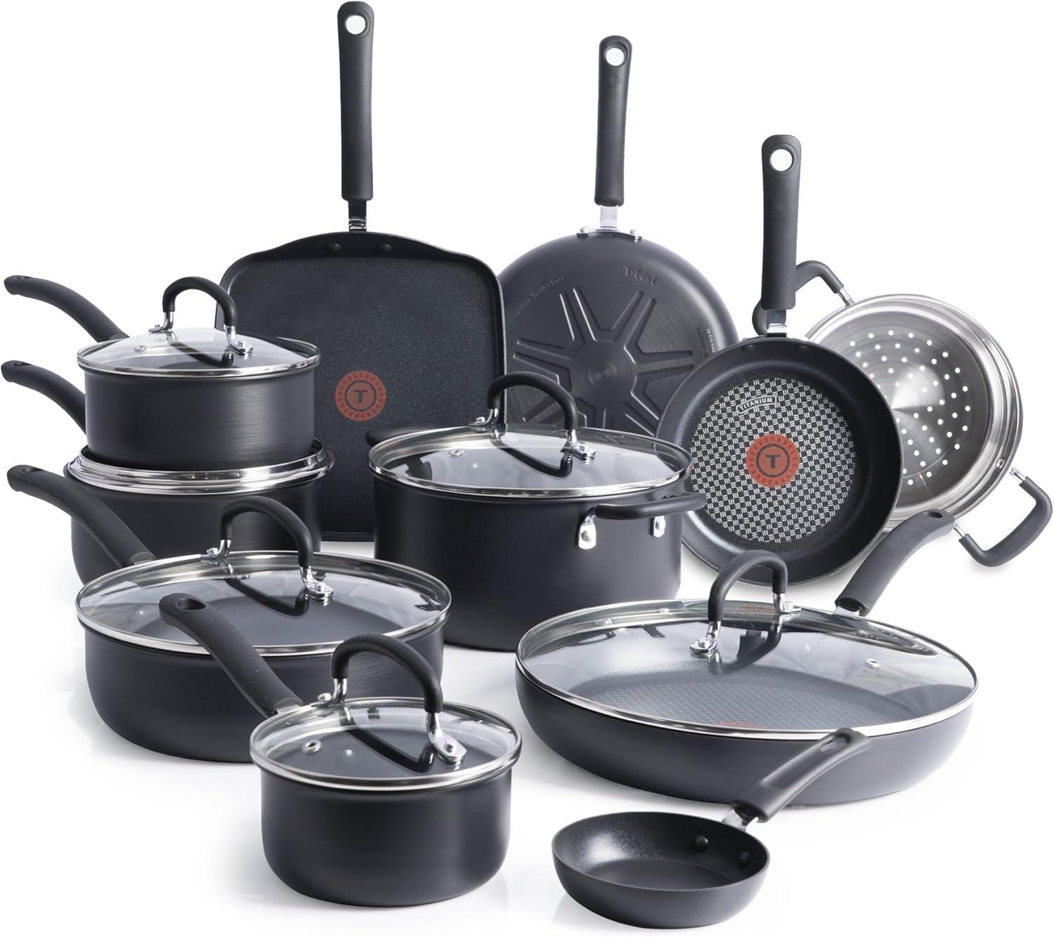 T-fal Ultimate Hard Anodized Nonstick Cookware Set for $179.99 Shipped
