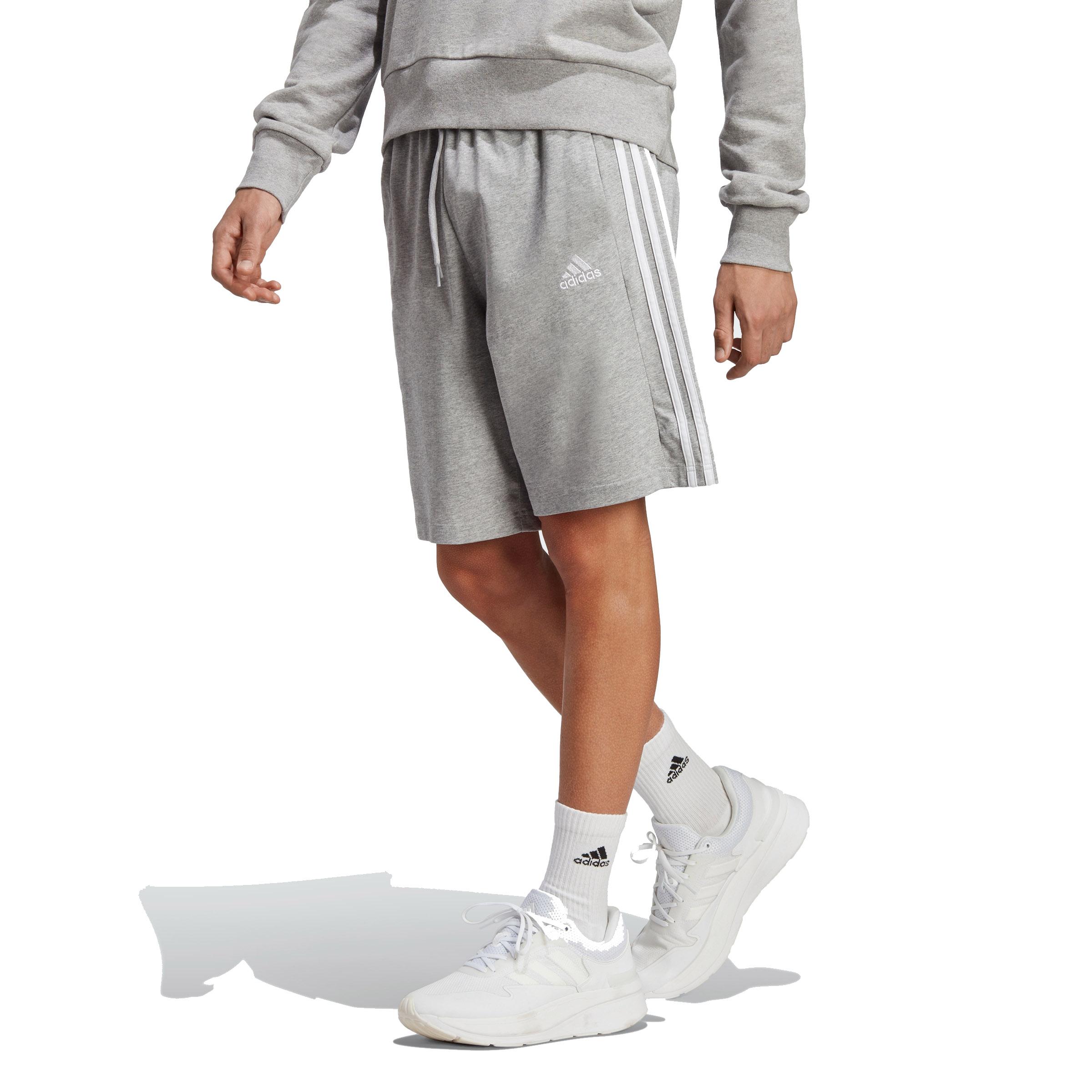 adidas men Essentials Single Jersey 3-Stripes Shorts for $8.16 Shipped