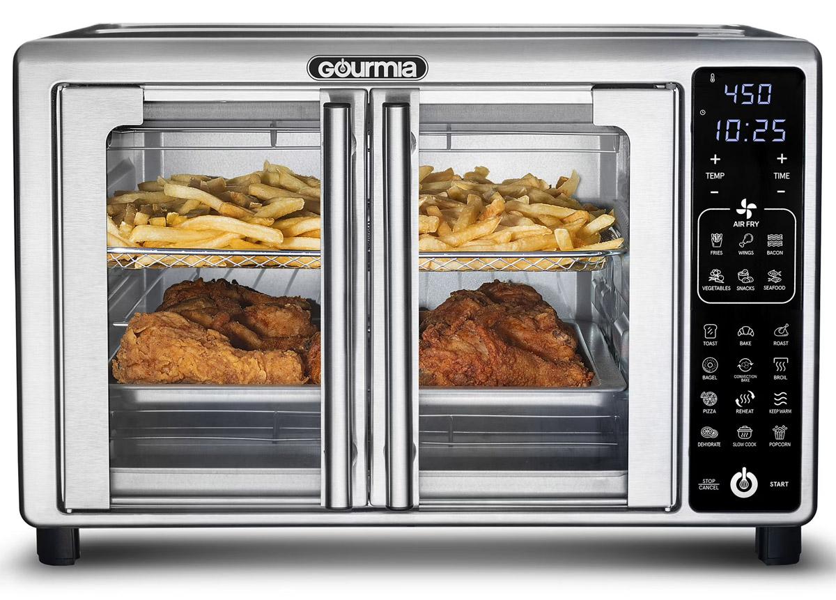 Gourmia French Door 6-Slice Digital Toaster Oven Air Fryer for $89 Shipped