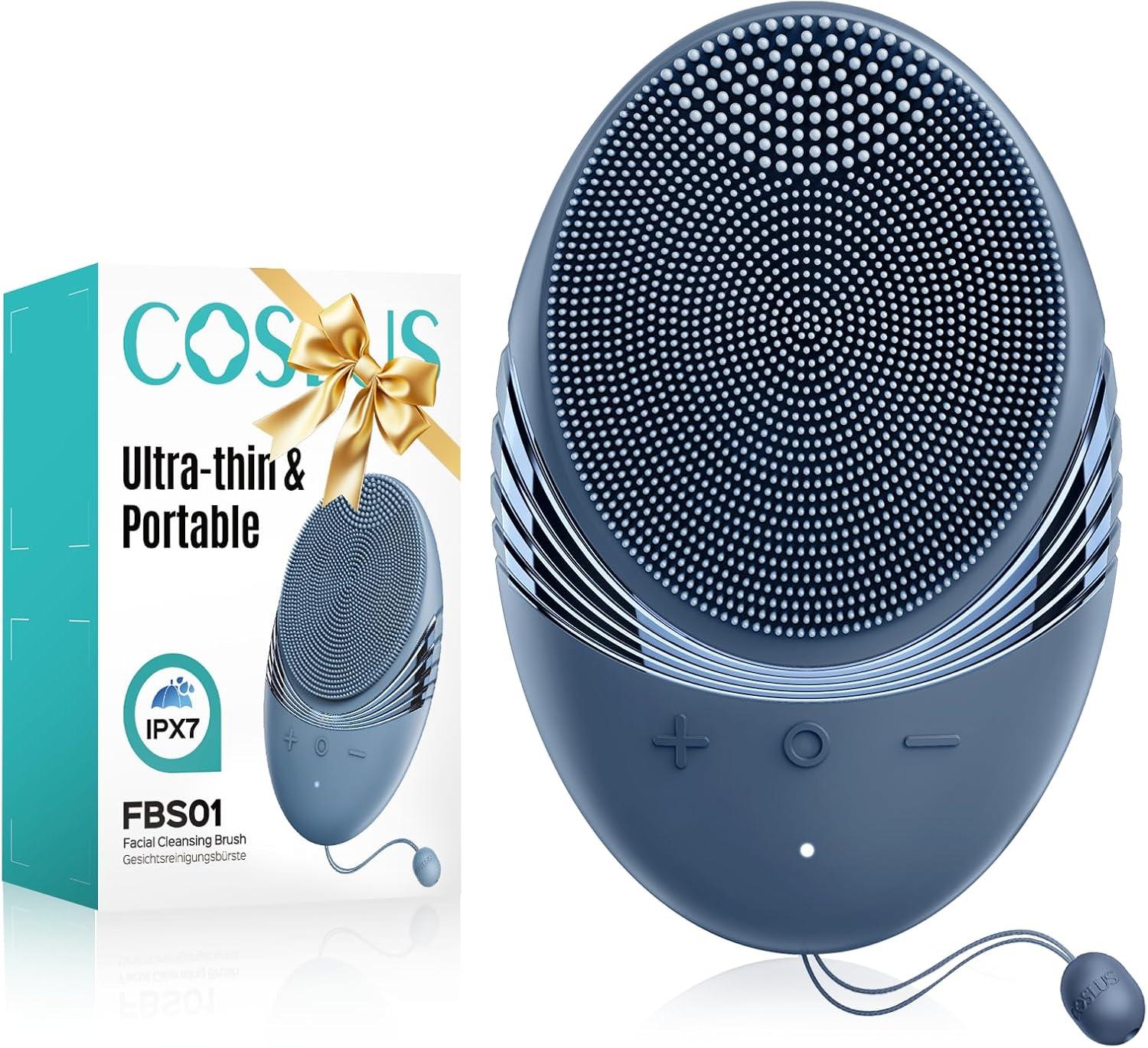 Coslus Portable Rechargeable Silicone Face Scrubber Blue for $5.98