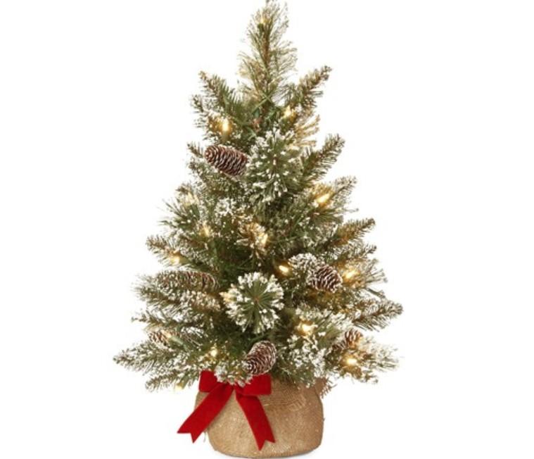 National Tree Company Pre-lit Artificial Mini Christmas Tree for $16.99
