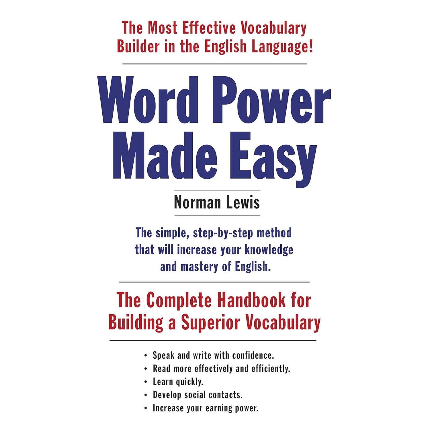 Word Power Made Easy The Complete Handbook for $1.99