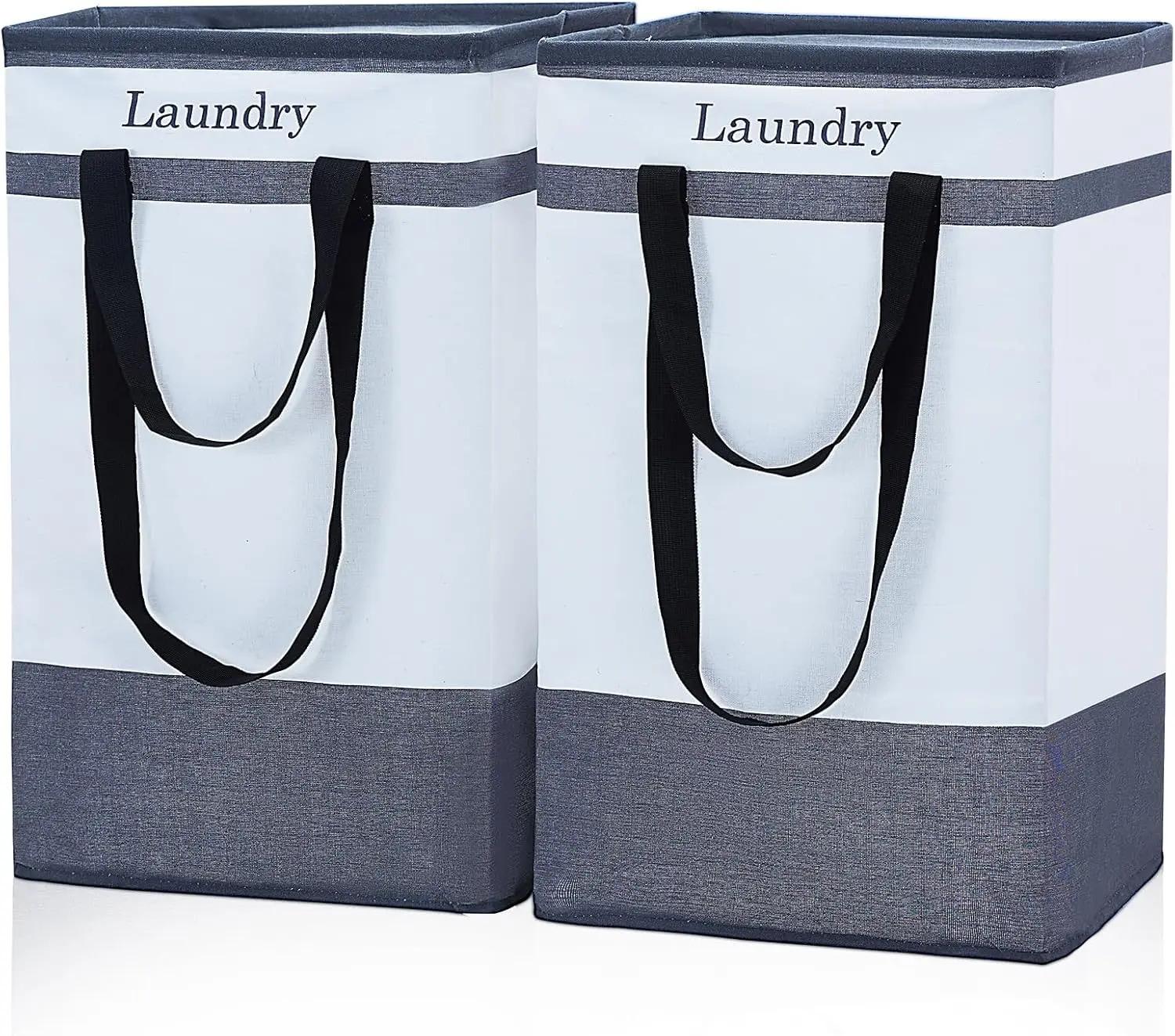 FairyHaus Laundry Basket Hamper 100L 2 Pack for $14.49