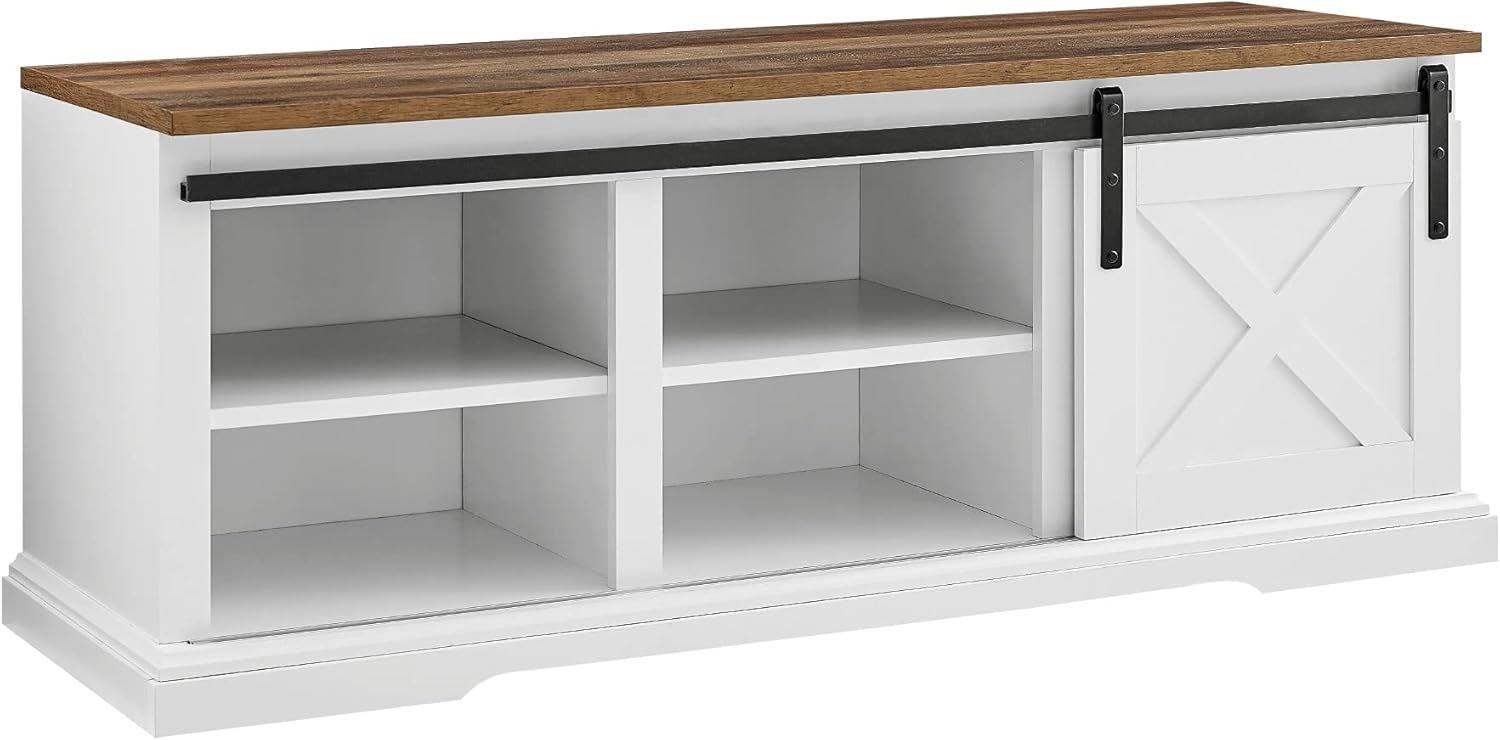 Walker Edison Farmhouse Shoe Cabinet Storage for $85 Shipped