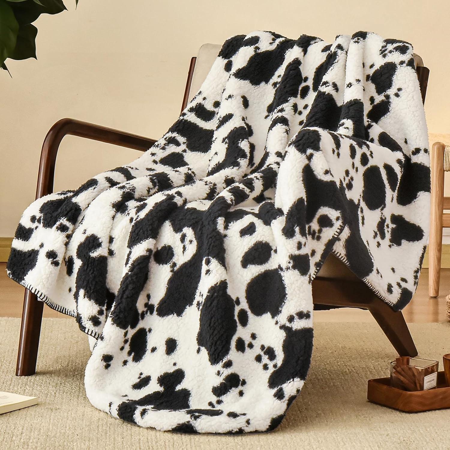 PHF Animal Print Sherpa Blanket for $7.49