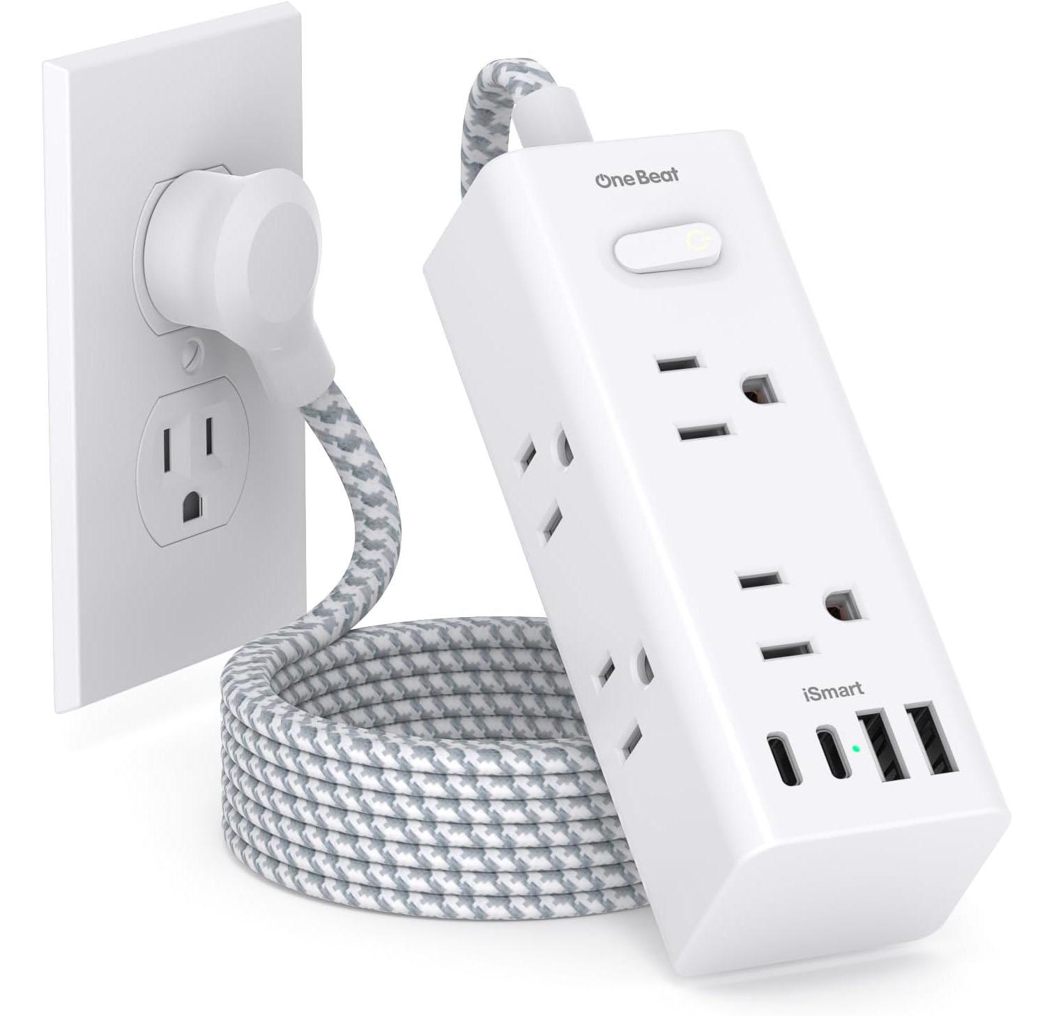 One Beat Store Power Strip Surge Protector for $7.99