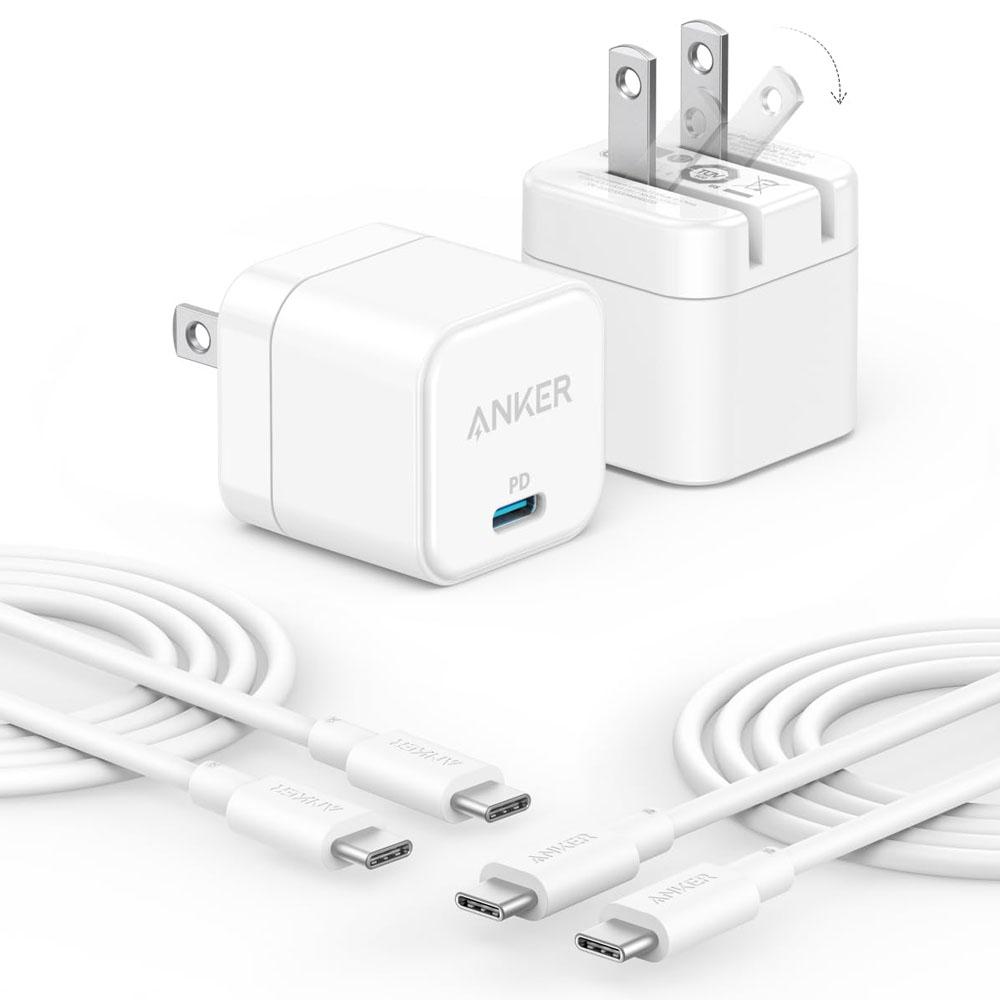 Anker USB-C Charger Block with Cable 2 Pack for $12.19