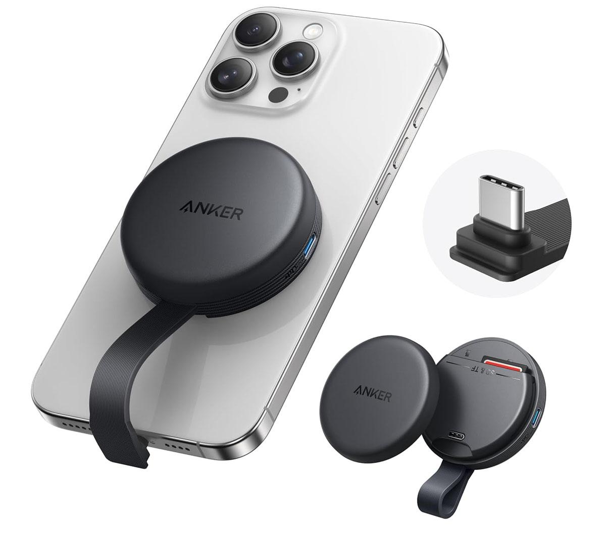 iPhone Anker MagGo USB-C SD Card Reader Adapter for $8.99