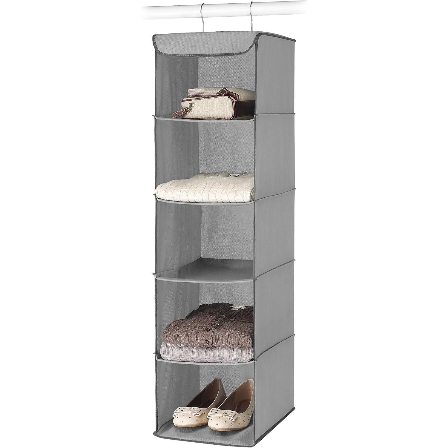 Whitmor 5 Section Closet Organizer for $7.70