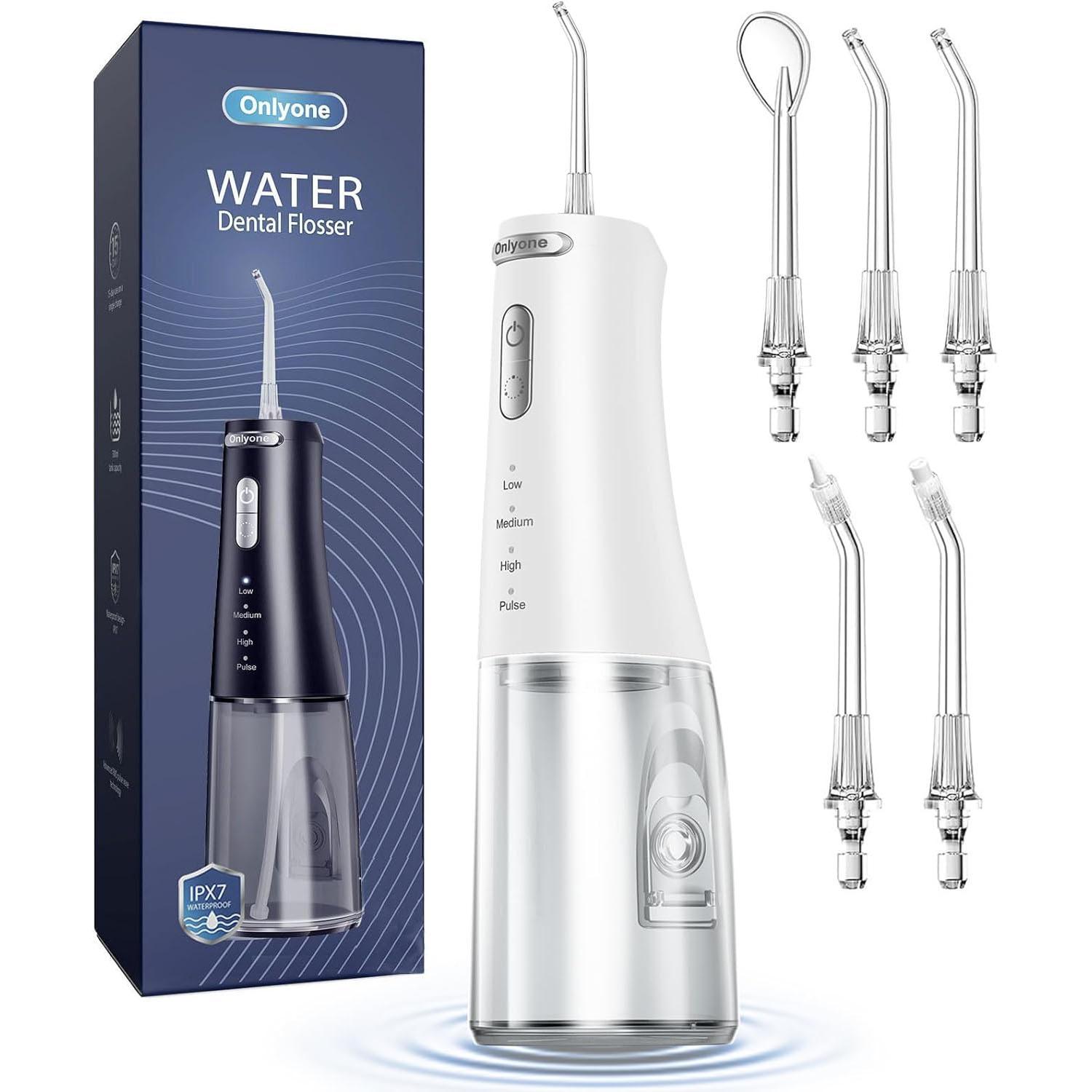 Onlyone Cordless Water Dental Flosser for $6.99