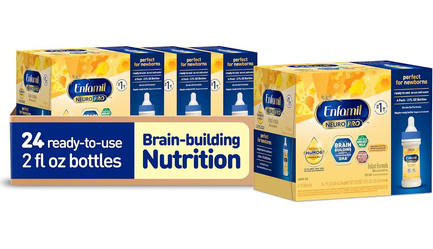 Enfamil NeuroPro Baby Formula 2fl oz 24 Pack for $29.76