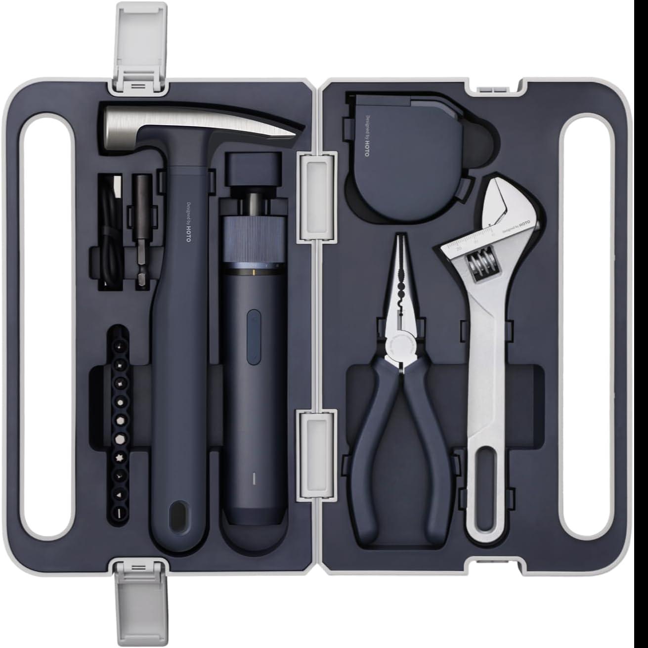 HOTO 18-Piece Tool Kit, Electric Screwdriver for $48.99 Shipped