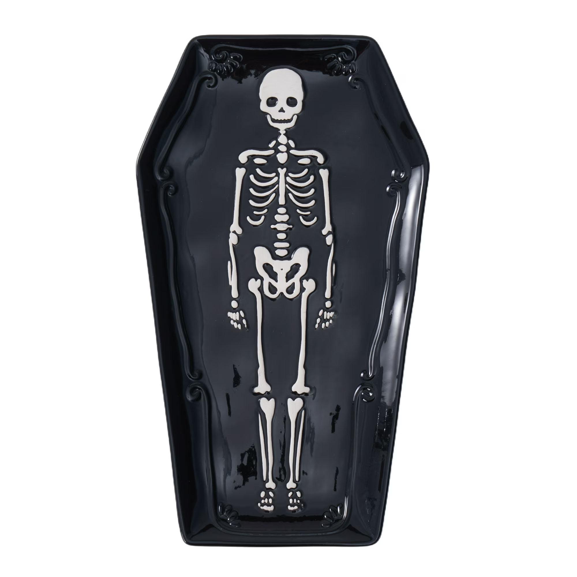 Way to Celebrate Halloween Ceramic Coffin Figural Treat Tray for $1.99