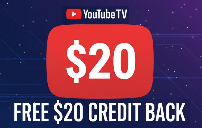 Current YouTubeTV Subscribers Get $20 Credit