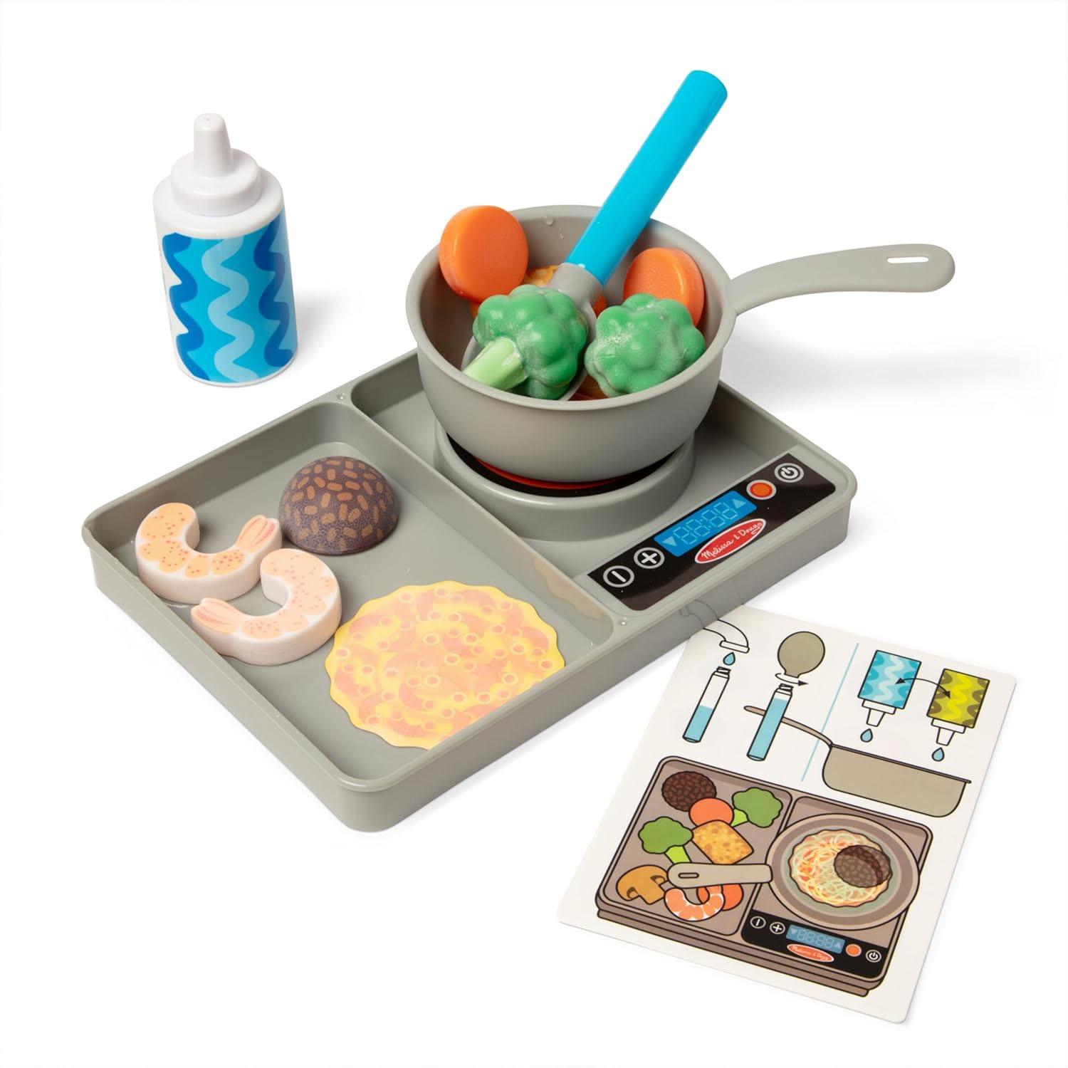 Melissa and Doug Simmer and Stir Stovetop Play Set for $14.99