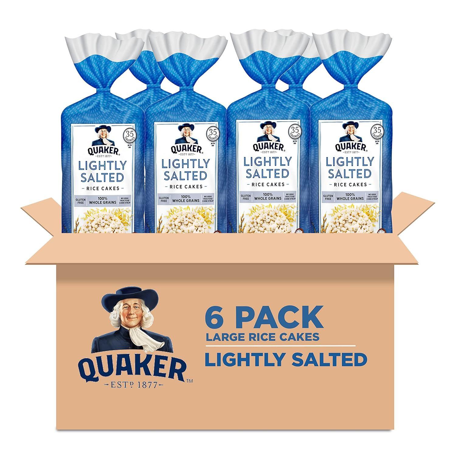 Quaker Large Rice Cakes 6 Pack for $9.91