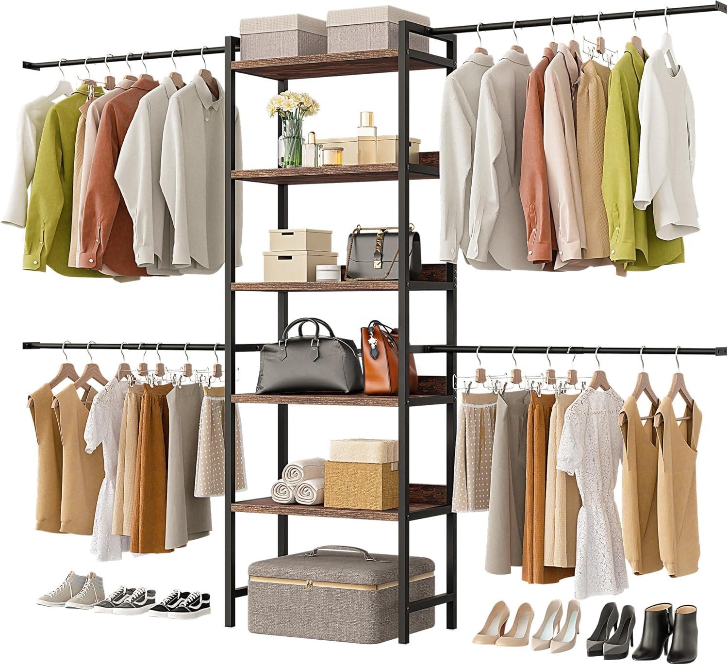 DWVO Closet Organizer System Garment Rack System for $55.99 Shipped