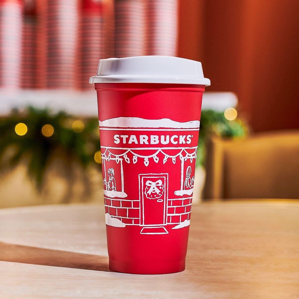 Free Starbucks Holiday Red Reusable Cup with Any Holiday Drink Purchase 11/13 Only